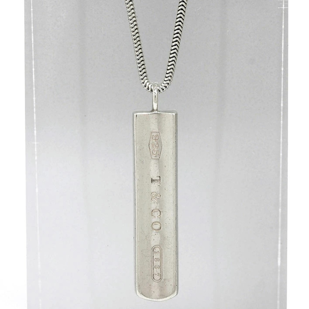 Tiffany Co Bar Silver Pendant